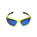 Lunettes GYST --  Sunglasses SG3-15 Neon jaune / R-Flect Bleu